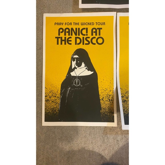 Panic At The Disco Official Tour Poster Silk Screen Print Art - Picture 3 of 7